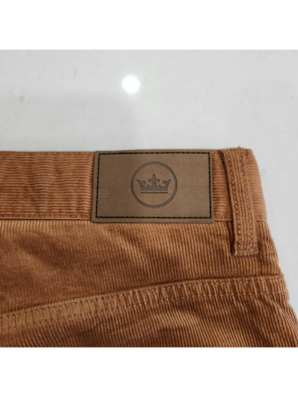 Peter Millar 5 Pocket Corduroy Pants Brown Cotton Stretch Casual Mens 36x34 - Picture 5 of 12